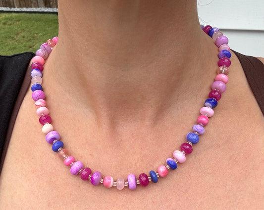 Gemstone Candy Necklace- Waikiki