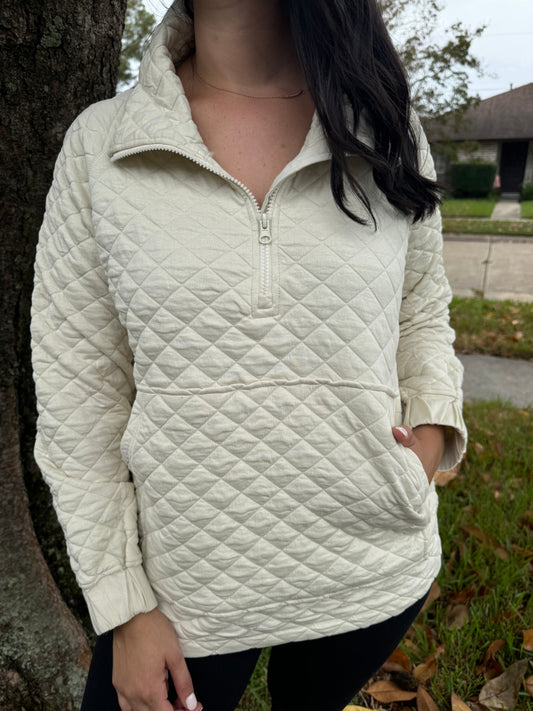 Quilted Pullover